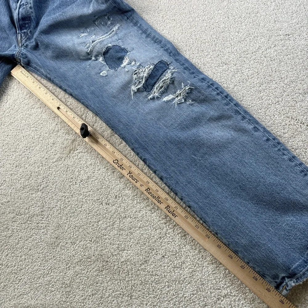 Polo Ralph Lauren‎ Jeans Vintage Classic Fit Distressed Men's 34x30 Button Fly